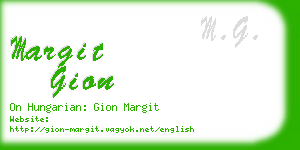 margit gion business card